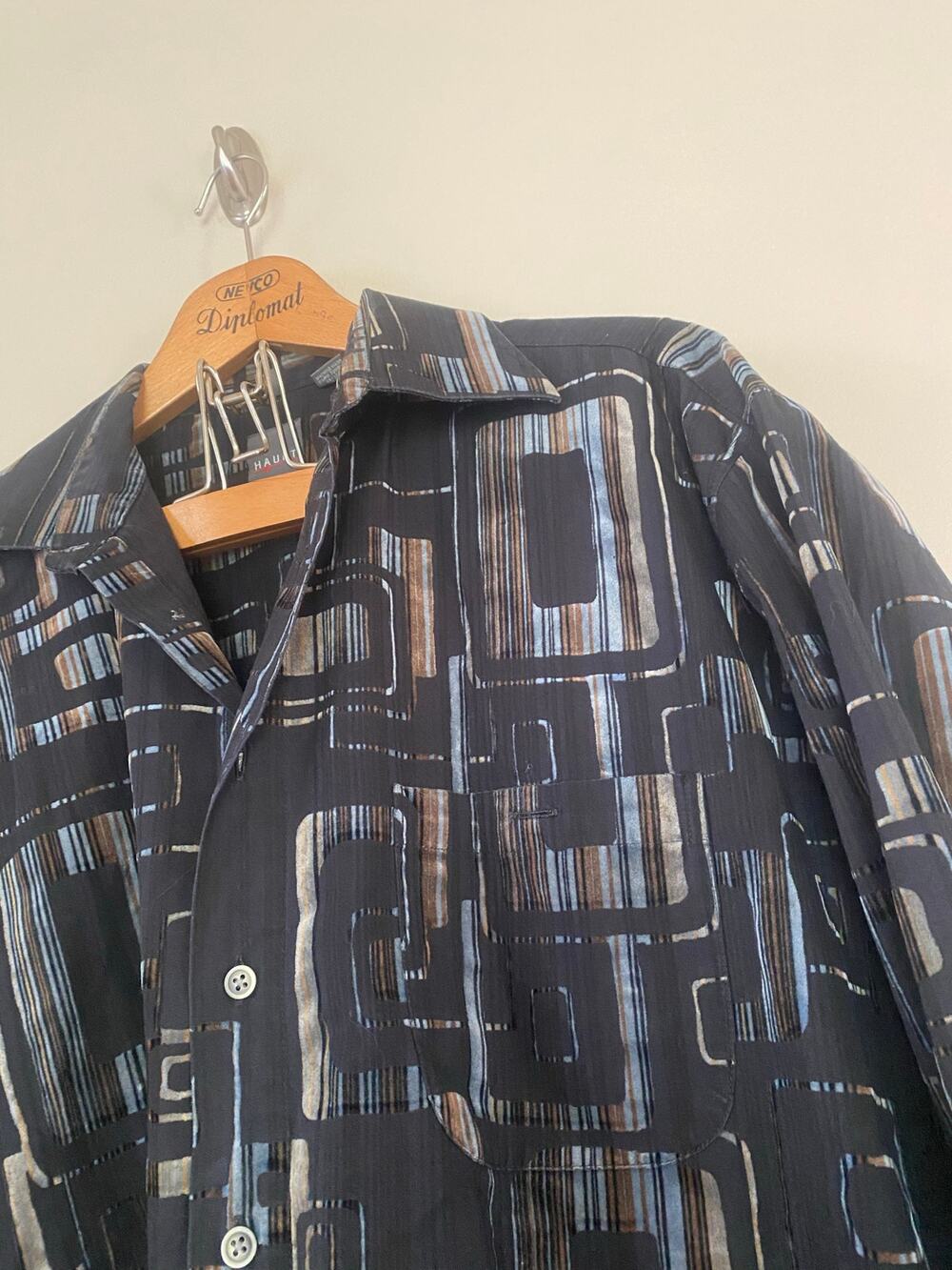 Haupt of Germany Velvet Flocked Men’s Long Sleeve Shirt XL/43-44